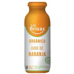 Jugo Organico de Naranja Sin Azucar x 330ml - Las Brisas