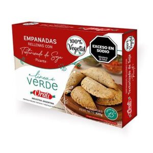 Empanadas rellenas con Texturizado de Soja Picante x 320g - Orali