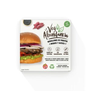 Medallones de Porotos Negros y Batata x 240g - Veg Abundancia
