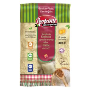Ravioles de Carne de Arvejas y Espinaca x 360g - Leofanti