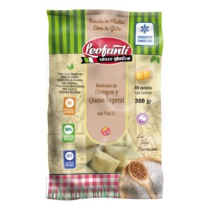 Ravioles de Hongos y Queso Vegetal x 350g - Leofanti
