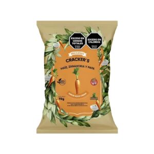 CRACKERS DE MAÍZ S/TACC - ZANAHORIA Y SOUR CREAM - MAIXANAS