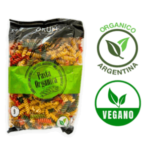 Fideos orgánicos tirabuzón tricolor - Grun