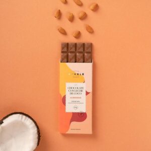 CHOCOLATE LECHE DE COCO C/ALMENDRAS - 63GR. - KUKELE