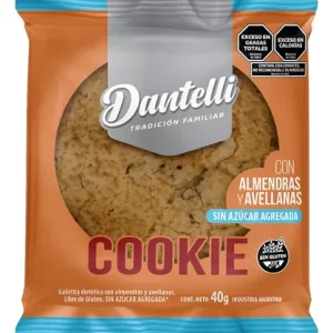 COOKIES C/AVELLANAS S/AZÚCAR - 40GR. - Dantelli