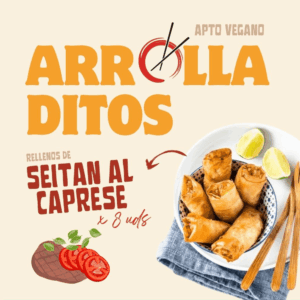 ARROLLADITOS SEITAN CAPRECE - 8UN. - S PLANT FOOD
