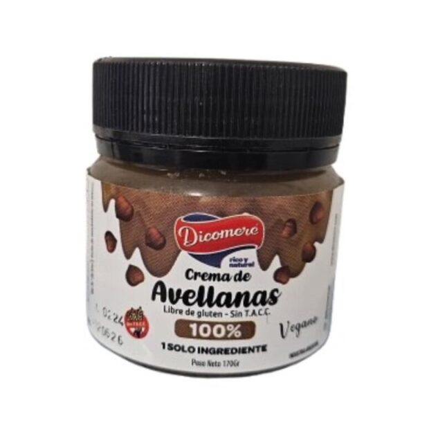 Crema de Avellanas 100% x 170g - Dicomere