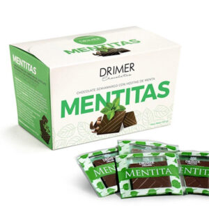 Mentitas Chocolate Semiamargo con Hojitas de Menta x 5g - Drimer