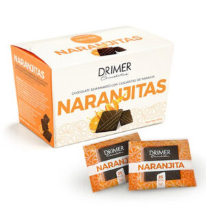 Naranjitas Chocolate Semiamargo con Cascaritas de Naranja x 5g - Drimer