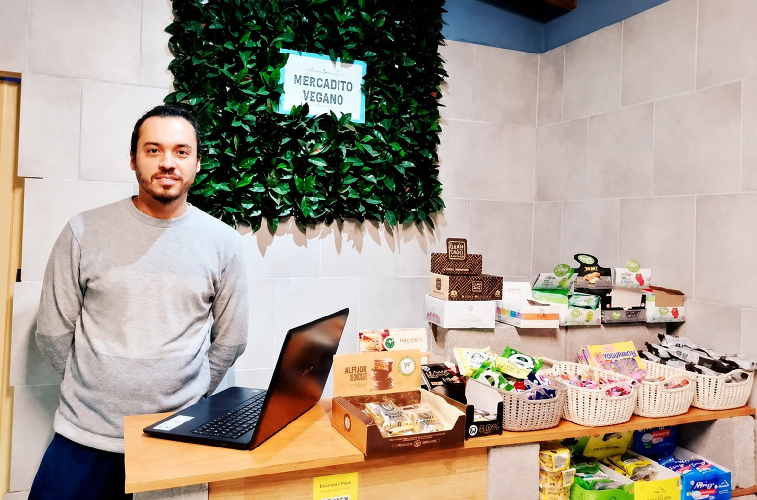 Daniel, la persona detrás de Mercadito Vegano