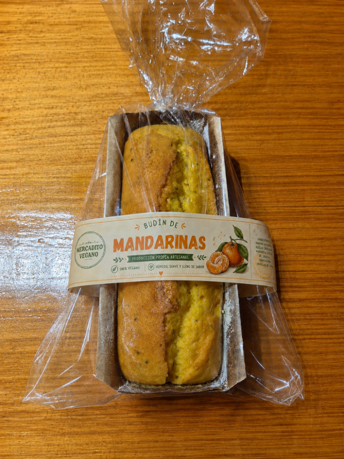 Budín Artesanal de Mandarinas - Mercadito Vegano