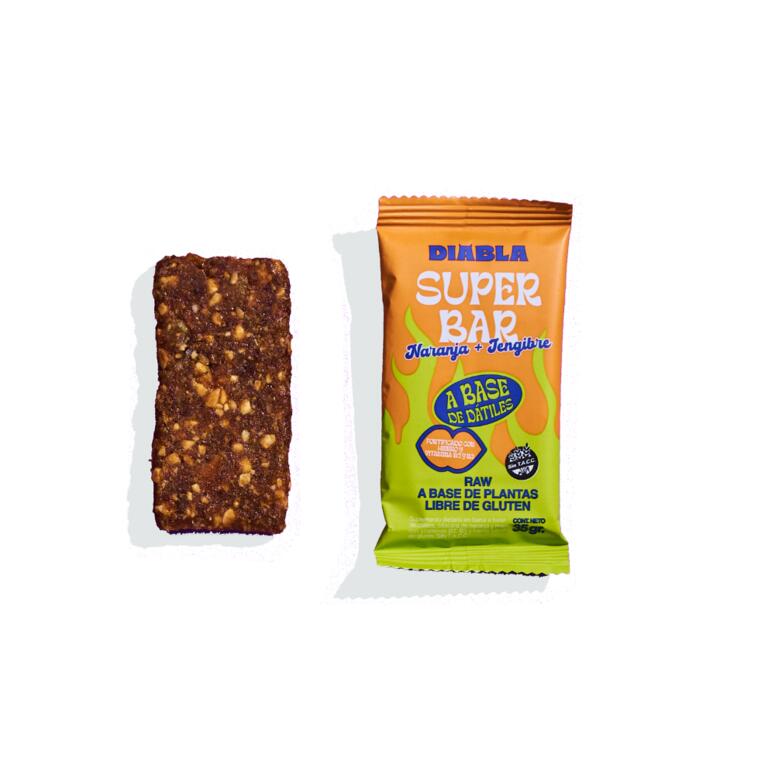 SuperBar Naranja y Jengibre x 35g - Diabla
